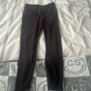 We wore what lace up leggings